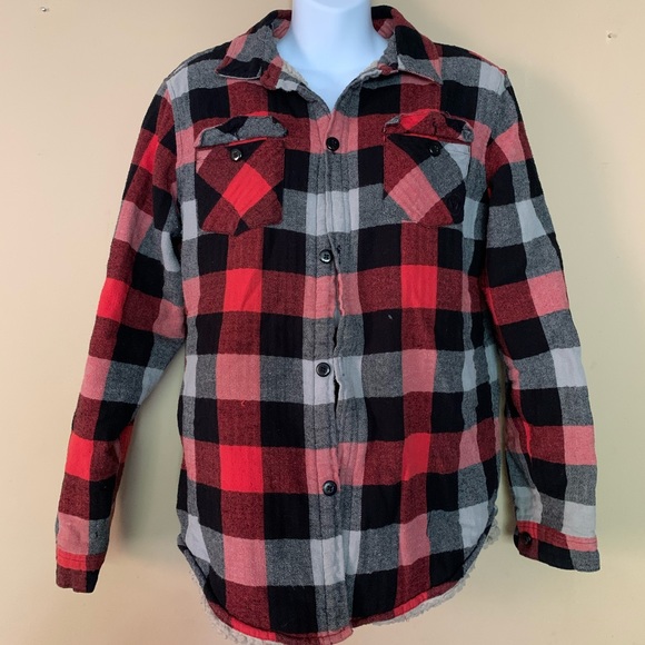 Shaun white boys button up plaid flannel - Picture 2 of 7